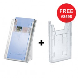 Durable 8590 19 Leaflet Holder Combiboxx 1/3 A4 Clear